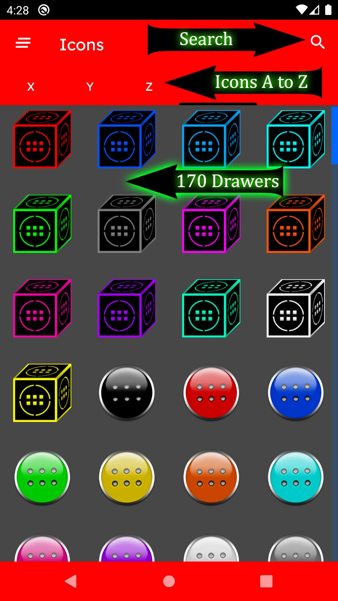 3D Flat White Icon Pack screenshot