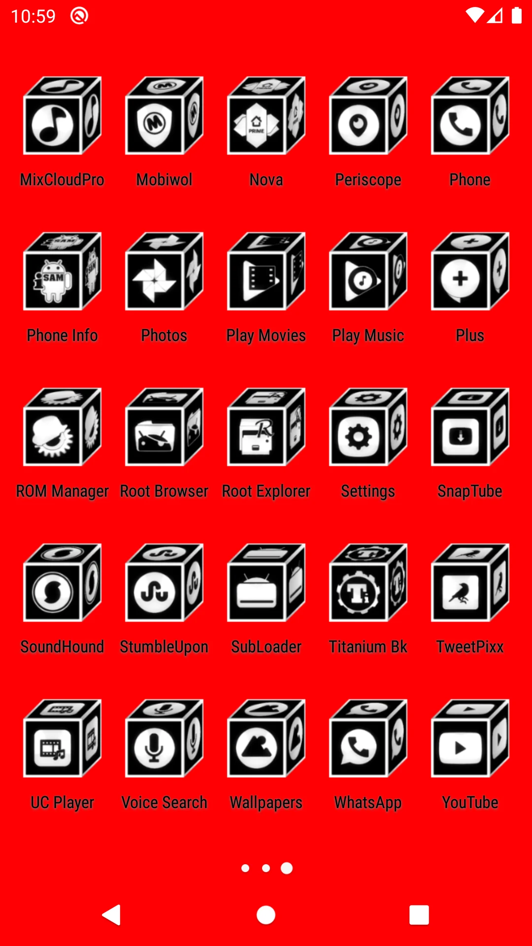 3D Flat White Icon Pack screenshot
