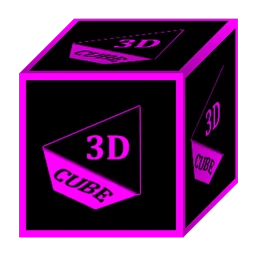 3D Flat Magenta Icon Pack icon